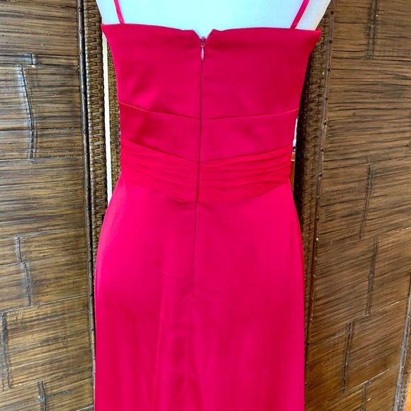 NWT Max & Cleo Maxi Berry Red Formal Dress - Picture 3 of 8